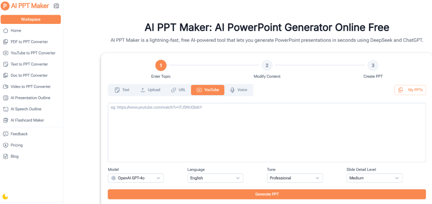 YouTube-to-PPT