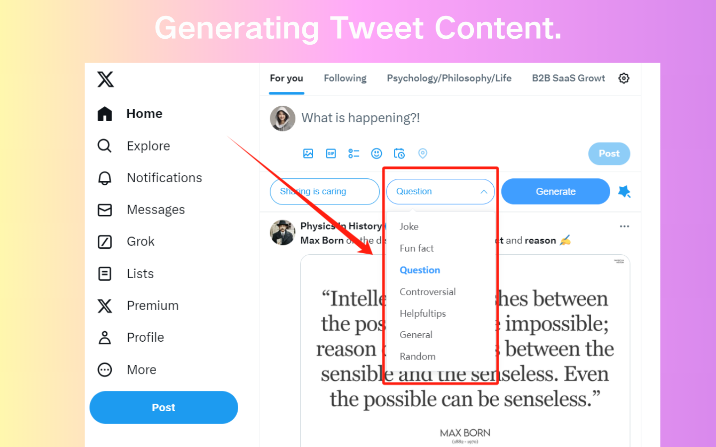 AI Twitter Generator