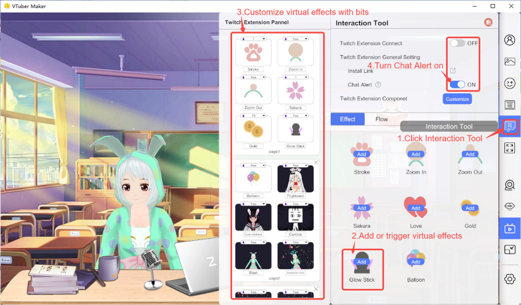 Lightstream Virtual Effects for VTuber