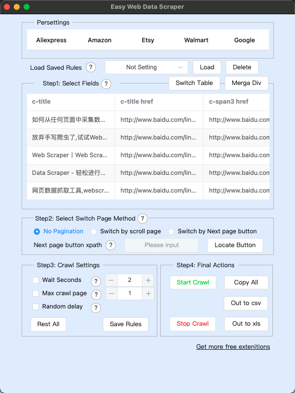 Easy  Data Scraper