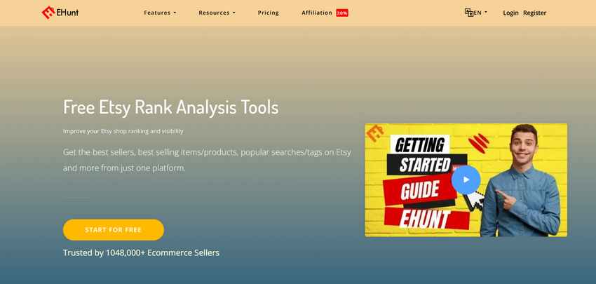 ehunt etsy seo tool
