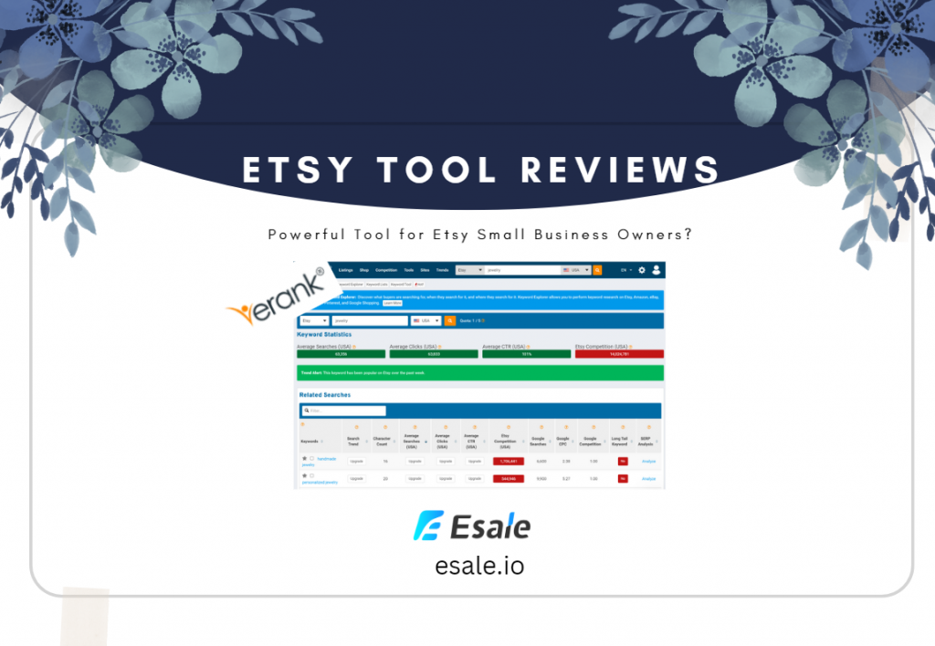 eRank Review: A Powerful Tool for Etsy Small Business Owners?