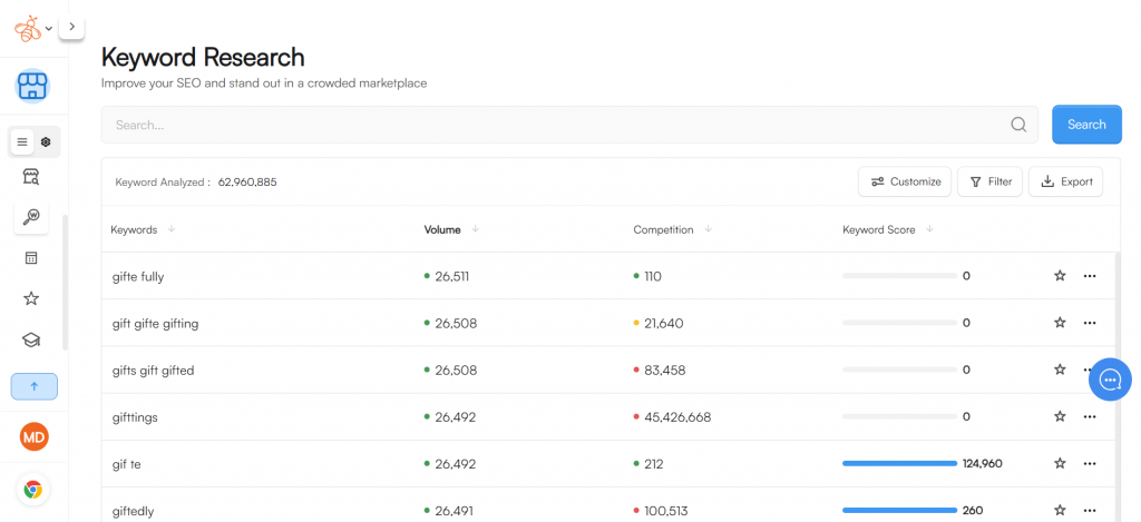 everbee keyword research