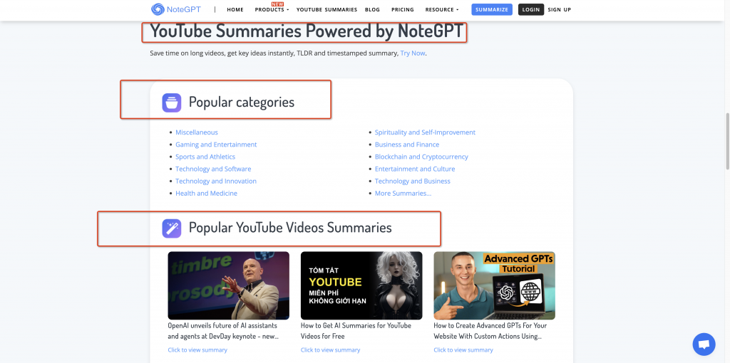 Explore the Magic: Features of NoteGPT Video Summarizer -NoteGPT
