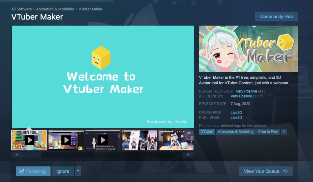 VTuber Maker on Steam