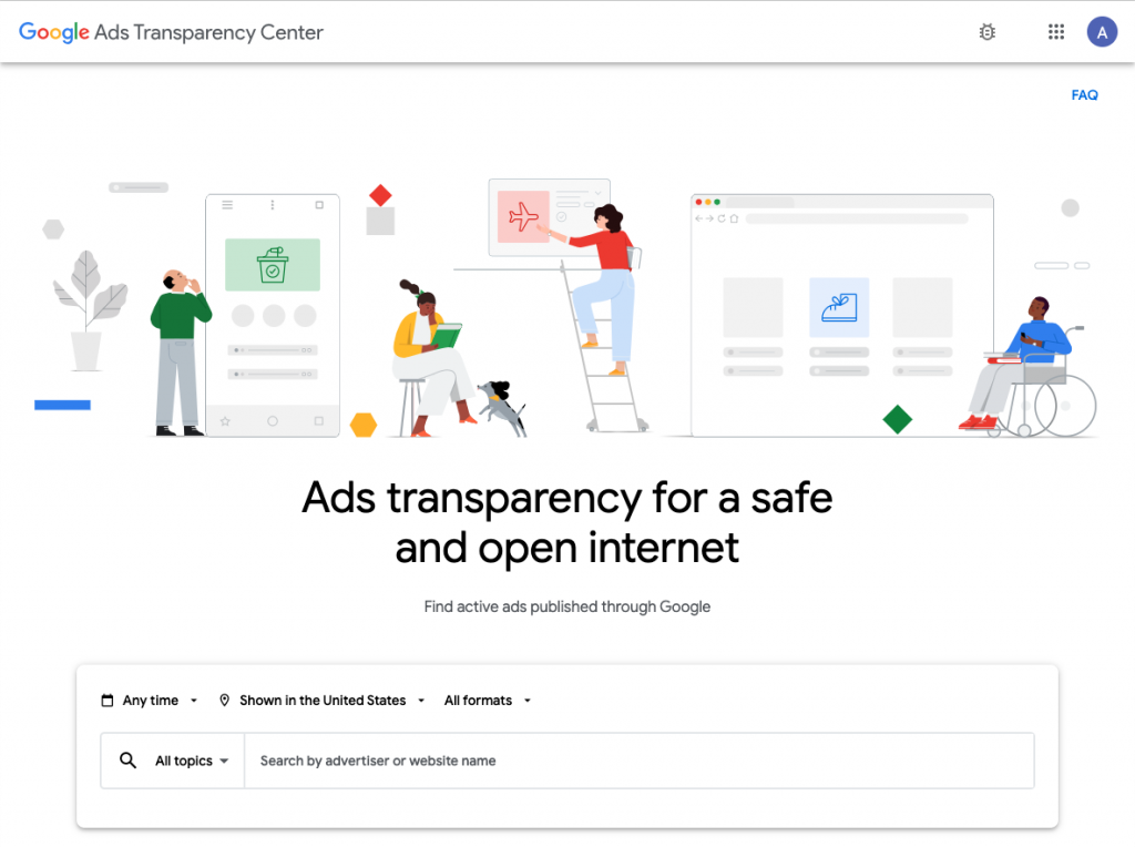 What is the Google Ads Transparency Center - Denote