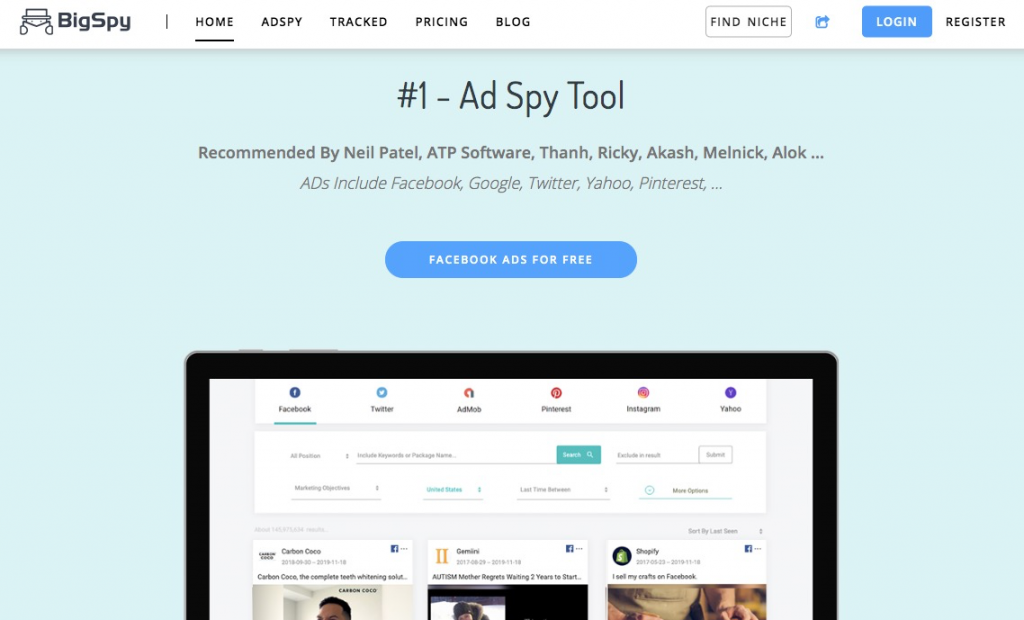 5 Super Affiliate Spy Tools in 2020— BigSpy