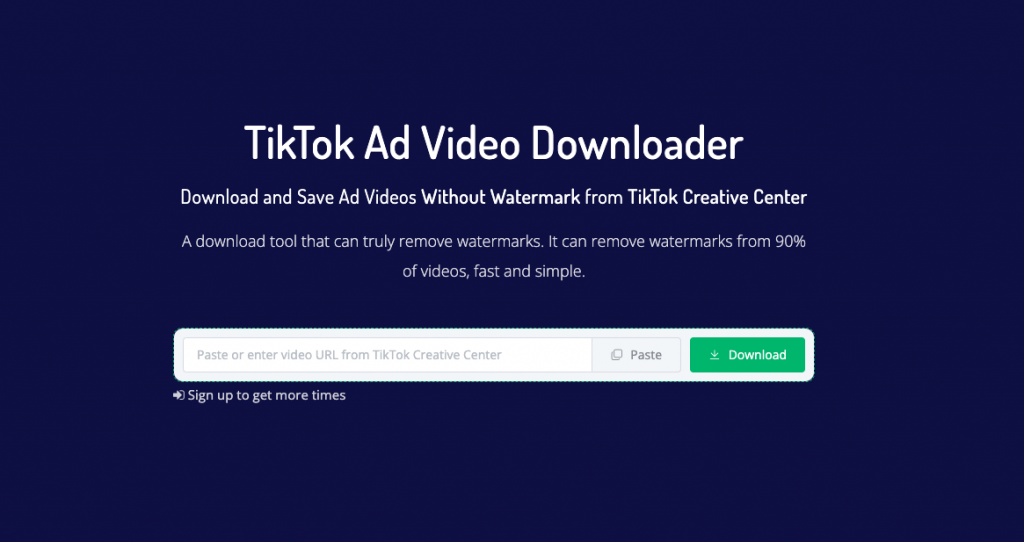 Baixe o vídeo do anúncio do TikTok sem marca d'água do TikTok Creative Center - Denote