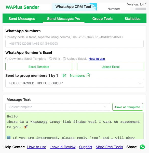WhatsApp营销工具——WAPlus WhatsApp群发工具