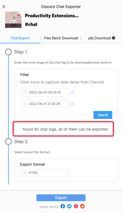 How to Export Discord message History?