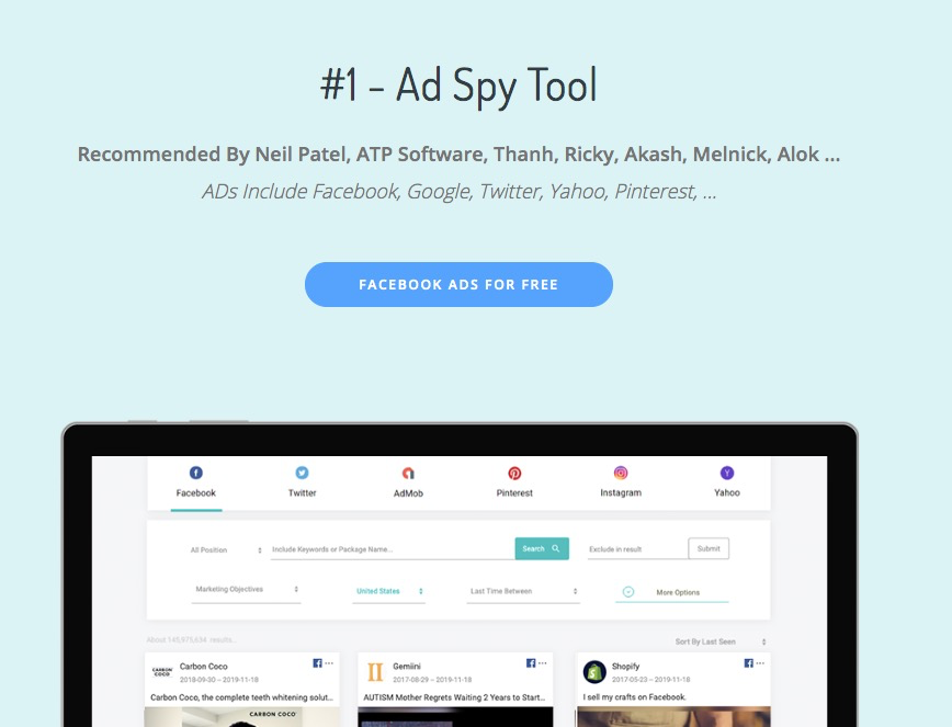 8 Best Ad Spy Tools in 2021 [2021 update] - BigSpy