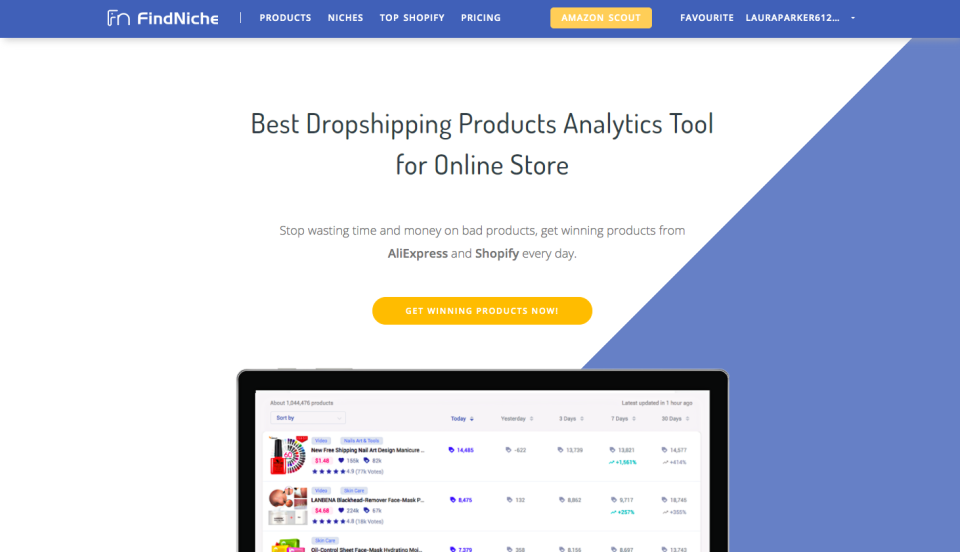 spy your Shopify competitors with FindNiche