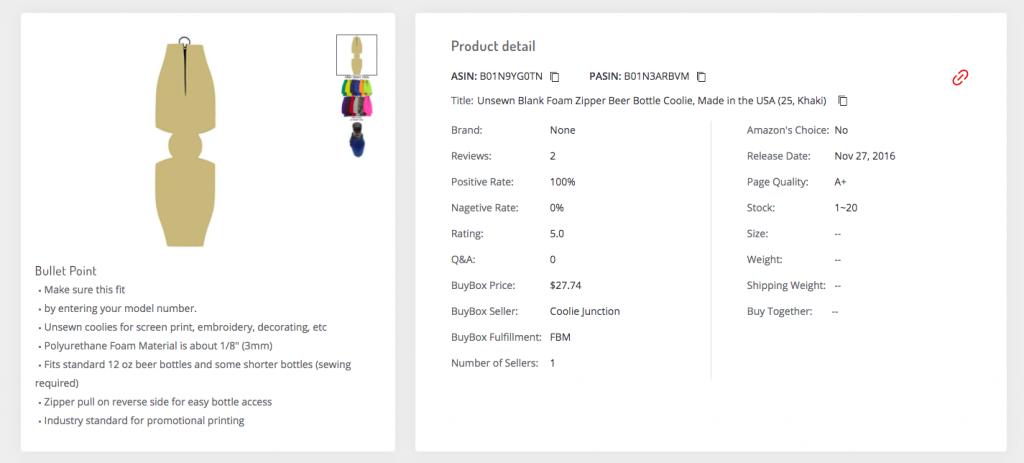 more product details -- AmzChart