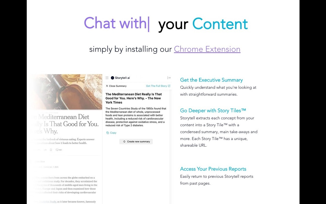 Storytell.ai: ChatGPT with your Content