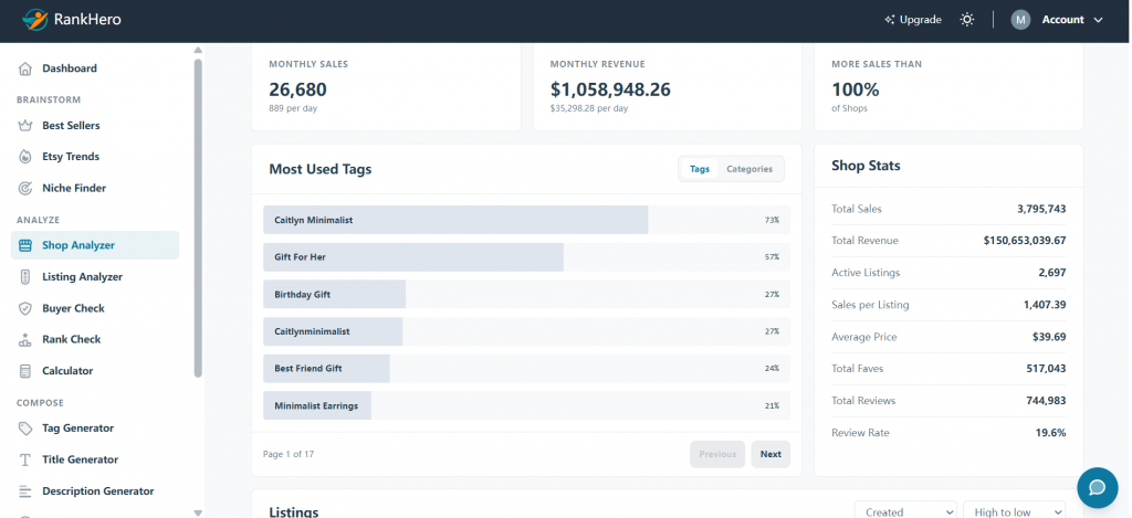 rankhero shop analyzer