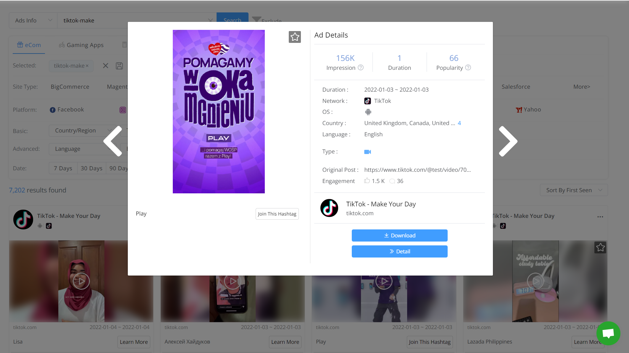 TikTok ads examples #1 TikTok ads spy tool - Pipiads