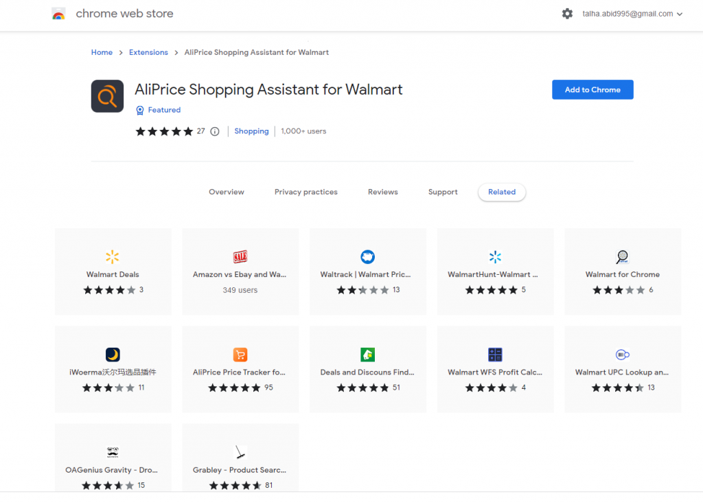 Best 9 Free Dropshipping Tools-Walmart Price Tracker