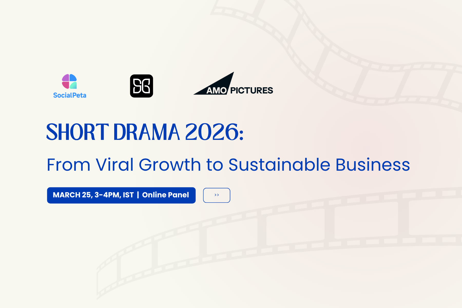 Short Drama 2026: From Viral Growth to Sustainable Business event artwork with organizer and schedule information