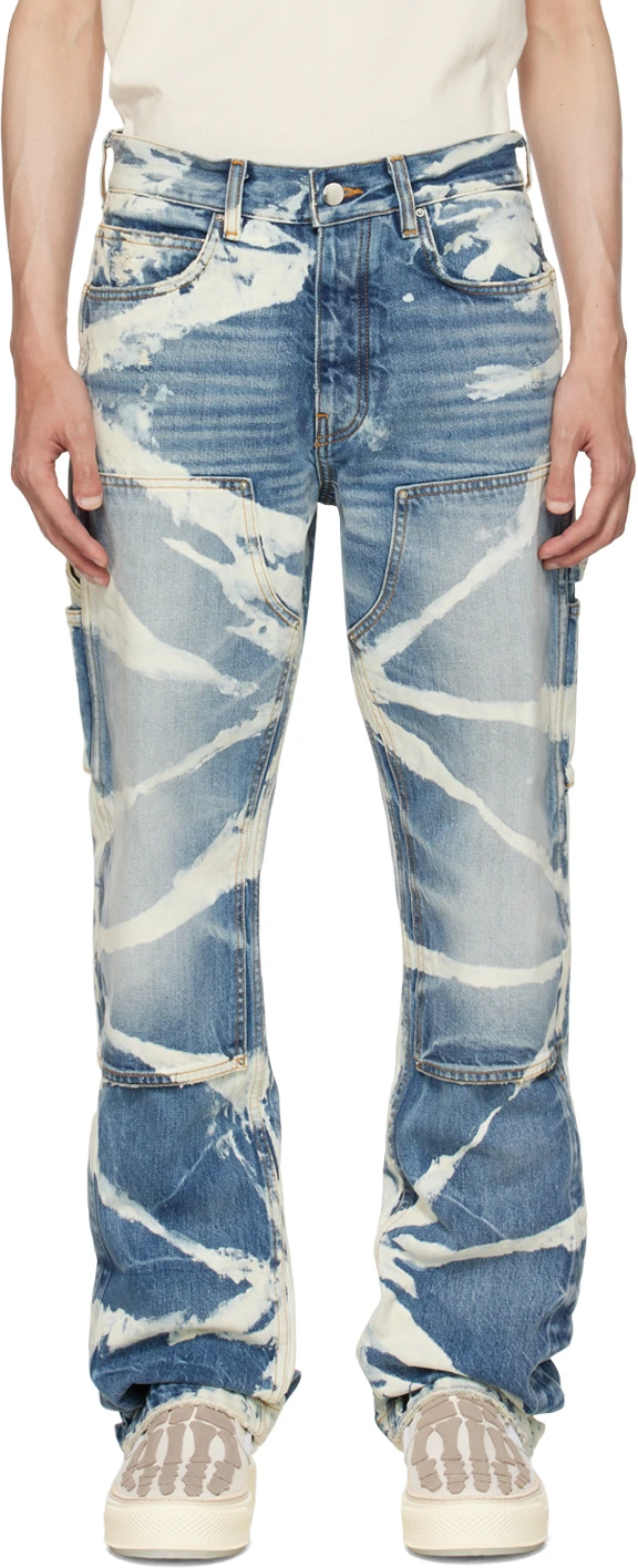 Purple Jeans and Amiri Jeans with AI Virtual Models
