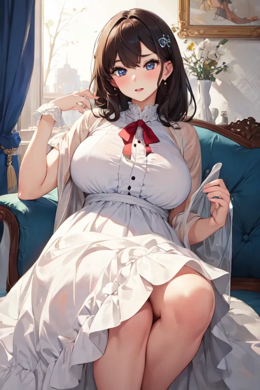 3 Free D cup breasts AI images