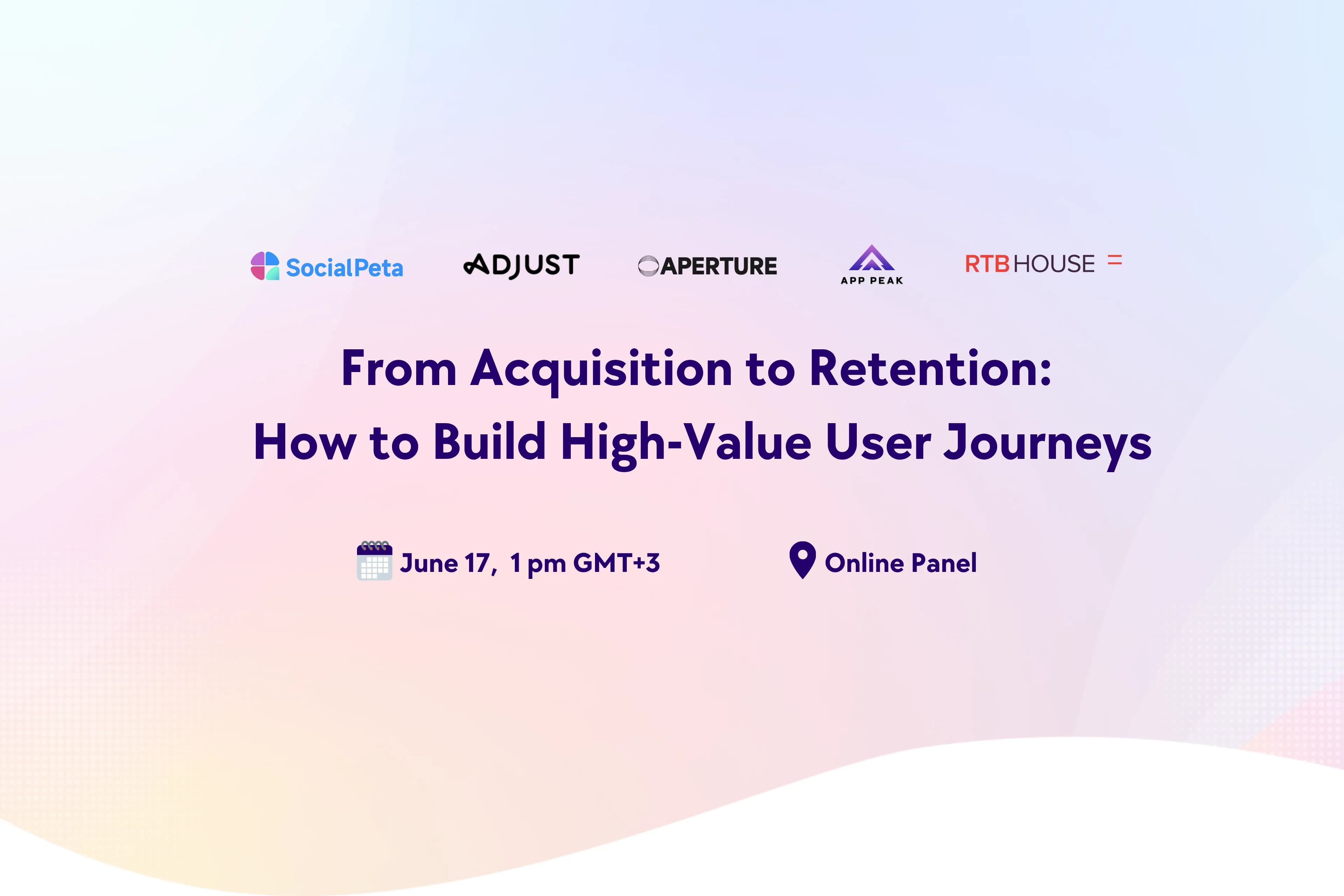 From Acquisition to Retention: How to Build High-Value User Journeys event artwork with organizer and schedule information